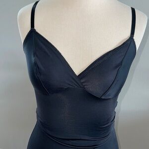 Sassybax Black Slimming Slip v neck size small